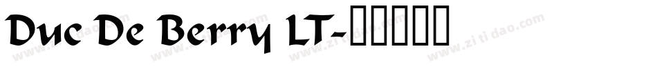 Duc De Berry LT字体转换